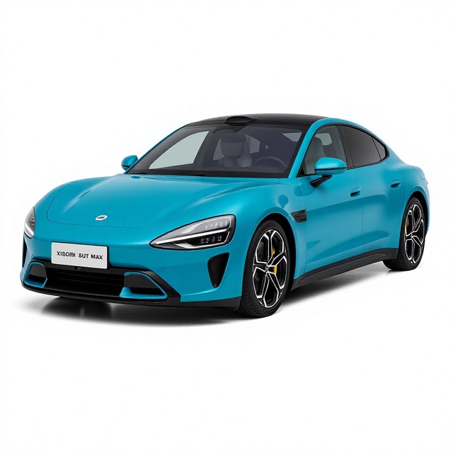 Used Turquoise Electric Sedan Xiaomi SU7 Max Long Range EV Fastback Passenger Car