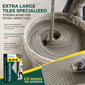 Adhesivo Impermeable Antideslizante C2E <span class=keywords><strong>para</strong></span> Lechada <span class=keywords><strong>de</strong></span> Azulejos Cementosos, <span class=keywords><strong>para</strong></span> Baños, <span class=keywords><strong>Piscinas</strong></span>, Balcones, Paredes Exteriores, <span class=keywords><strong>Mortero</strong></span> Fino - Product Image 2