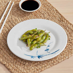 Assiette en mélamine <span class=keywords><strong>de</strong></span> 10 pouces <span class=keywords><strong>de</strong></span> la collection Biru d'inspiration asiatique pour les plats principaux, les entrées spéciales - Product Image 2