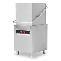 Kleine Halbautomatische Geschirrspülmaschine für Gläser und Teller in Restaurant, Bar und Küche