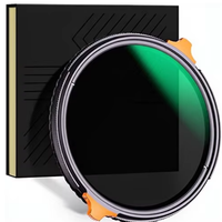 Filtre pour appareil photo 52 mm avec cadre en alliage d'aluminium à gradation lumineuse