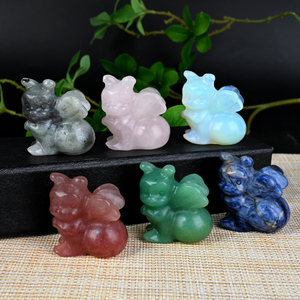 Vente en gros de mini sculptures en cristal de haute qualité, abeilles en cristal - Product Image 1
