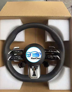 Volante in Pelle con Pulsanti Multifunzione per Modifiche alla Guida per <span class=keywords><strong>Mercedes</strong></span> <span class=keywords><strong>Serie</strong></span> A B <span class=keywords><strong>C</strong></span> E S G V CLS GLC GLE GLS GLA - Product Image 1