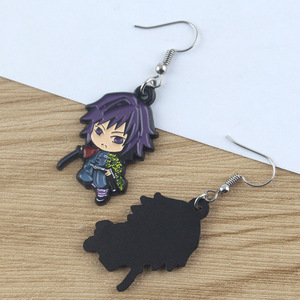 <span class=keywords><strong>Pendientes</strong></span> <span class=keywords><strong>de</strong></span> Diseño Nuevo con Figura <span class=keywords><strong>de</strong></span> <span class=keywords><strong>Tanjiro</strong></span> Demon Slayer Kimetsu No Yaiba para Mujeres y Niñas - Product Image 5