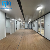 Maison Conteneur Extensible de Luxe de 30 Pieds, 3 Chambres, Maison Modulaire Préfabriquée en Acier, Maisons Portables pour Bureau, Hôtel, Prix Compétitif