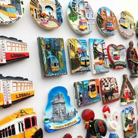 Aimant de réfrigérateur en alliage durable avec logo personnalisé 3D, souvenir de ville, pour usage promotionnel