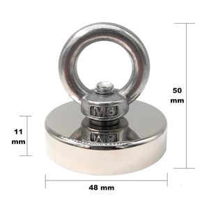 Magnetpro dây giày nam châm 80 kg lực lượng đường kính 48 mm nồi nam châm neodymium nam châm với nâng vòng cho ngành công nghiệp và khoa học - Product Image 4