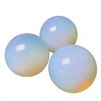 YearsCrystal Venta al por mayor de esferas de cristal pulido opalescente de piedra lunar blanco lechoso, de moda y curativas