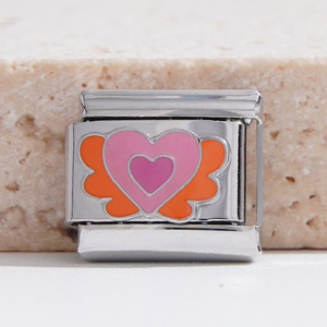 สร้อยข้อมือแฟชั่น สแตนเลสสตีล ประดับจี้รูปหัวใจ ชุดของขวัญเครื่องประดับสำหรับทุกเพศ - Product Image 3