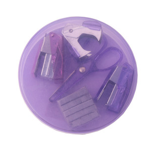 Set de papelería con forma redonda, <span class=keywords><strong>caja</strong></span> de plástico, suministros <span class=keywords><strong>escolares</strong></span> <span class=keywords><strong>para</strong></span> niños, 5 uds. - Product Image 2