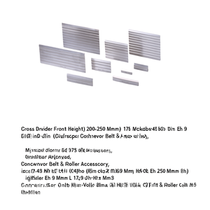 ตัวแบ่งสายพานลำเลียง Fami Cross Divider ความสูงด้านหน้า 200-250 มม. กว้าง 9 มม. ยาว 149 มม. สูง 175 มม. อุปกรณ์เสริมสายพานลำเลียง - Product Image 3