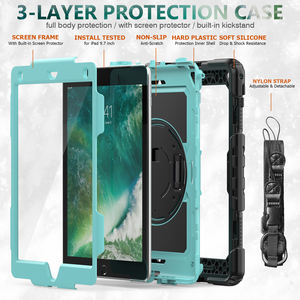 <span class=keywords><strong>2022</strong></span> 9.7 pouces protection complète housse de tablette robuste couleur Silicone enfants étui universel pour tablette avec sangle de support pour <span class=keywords><strong>iPad</strong></span> <span class=keywords><strong>Air</strong></span> 2 Pro - Product Image 4