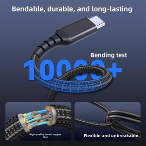 <span class=keywords><strong>Cable</strong></span> USB-C a USB-C 2 en 1 de 4 pies, Ultra-Duradero, de Nailon, Carga Rápida de 3A, 140W Máx., Conductor de Cobre Puro para <span class=keywords><strong>iPhone</strong></span> 15 - Product Image 4