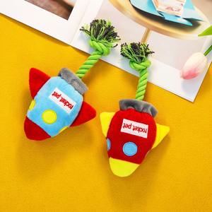Jouet en peluche de luxe pour animaux de compagnie, modèle Rocket, résistant, pour la mastication des chiens, interactif, anti-ennui, style animal, fournitures pour animaux de compagnie - Product Image 3