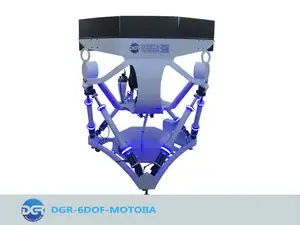 Plate-forme dynamique simulateur de course à six degrés de liberté affichage multi-écran grand angle de vision avec servomoteur