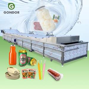 Pasteurizador de túnel multizona industrial, máquina de pasteurización por baño de agua tipo túnel para latas - Product Image 1