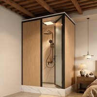 Unité de salle de bain intégrée en gros, salle de douche modulaire préfabriquée pour hôtel B&B
