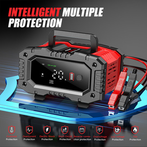 Chargeur de batterie de voiture FOXSUR 20A pour 12V/24V avec réparation par impulsions, chargeur intelligent portable pour camion, moto, AGM/<span class=keywords><strong>LA</strong></span>/LiFePO4 - Product Image 5