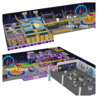 Équipement de terrain de jeu intérieur pour musée scientifique sur le thème du système solaire, avec affichages interactifs éducatifs de fusées, pour 100 personnes, de la marque Happy Zone Custom Space