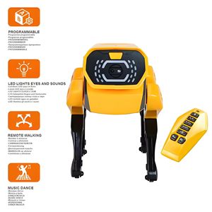 Perro Robot Eléctrico Inteligente RC <span class=keywords><strong>para</strong></span> <span class=keywords><strong>Niños</strong></span>, con Programación EPT, Evitación <span class=keywords><strong>de</strong></span> Obstáculos, Sensor <span class=keywords><strong>de</strong></span> Gestos, Recargable, STEM, Bailarín - Product Image 2