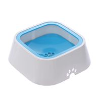 Bol d'eau potable pour animaux de compagnie bol flottant anti-éclaboussure pas de bouche humide bol d'eau potable pour chien anti-renversement