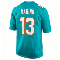 Jersey Berkualitas Tinggi 1 # Tagovailoa 10 # Pergunungan 17 # Waddle 28 # Jersey Bordir Achane American Football Jersey Kustom