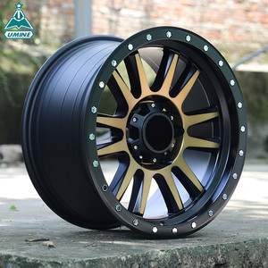 <strong>17</strong> <strong>Inch</strong> Black Machine Face Wholesale Suv 6x139.7 Offroad Alloy Wheels <strong>Rims</strong> 6 Holes for Sale - Product Image 2