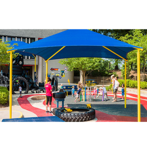 Voile d'ombrage rectangulaire personnalisée en HDPE imperméable pour extérieur, auvent, voile de protection solaire pour patio et aire de jeux pour enfants - Product Image 5