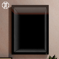 Miroir infini de Tunnel décoratif pour plafond rvb Led éclairé magique 3D miroir mural éclairé 220v