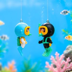 Decorazioni per <span class=keywords><strong>acquario</strong></span>, statuette creative di una <span class=keywords><strong>coppia</strong></span> di pescatori, graziosi ornamenti per decorare l'<span class=keywords><strong>acquario</strong></span>. - Product Image 3