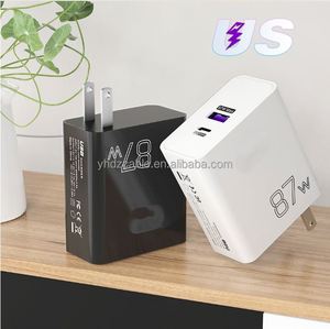 ที่ชาร์จแบตเตอร์ QC3.0 87W USB C + พอร์ตคู่สำหรับเดินทางหัวชาร์จเร็ว Type C ชนิด PD3.0สำหรับ iPhone 15อะแดปเตอร์ Android - Product Image 5