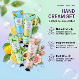 Lot <span class=keywords><strong>de</strong></span> 6 lotions pour les mains OEM, extraits naturels <span class=keywords><strong>de</strong></span> plantes, hydratation intense, antioxydant, pratique et portable pour usage quotidien – Approvisionnement direct usine - Product Image 3