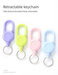Custom Logo Promotion Latest Practical <b>Elastic</b> Pull <b>Cord</b> Keyholder Ring Extended Length & AntiLoss Design for Everyday Carry - Product Image 2