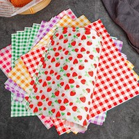 Jaze Premium Coloré PE Revêtement Papier sulfurisé Logo Imprimé pour Hamburgers Pain au Chocolat Sandwich Emballage