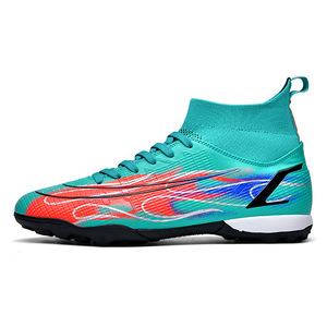 Chaussures de football montantes pour hommes 2023 – Crampons respirants en PU pour terrain synthétique et futsal, idéales pour l'extérieur en été - Product Image 5