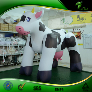 Große Aufblasbare Cartoon-Milchkuh, Anpassbare Werbe-Aufblasbare Kuh als Schwimmring, 3D-Animation - Product Image 2