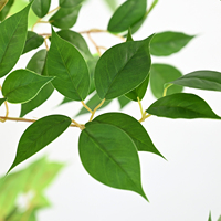 Plante artificielle haut de gamme en pot, Ficus Trèfle porte-bonheur détachable, pour intérieur, salon, hôtel, restaurant, bureau, exposition