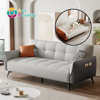 Antnovelty Livingchaise longue convertible 3 en 1 position inclinée canapé éponge blanc lit de jour
