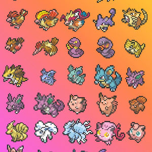 YZ Eif Baby Mystery Surprise Pokemoned <span class=keywords><strong>Pixel</strong></span> Perler Beads Fridge Magnets Booster Box Board Games Christmas Gifts Toys for Kids - Product Image 3