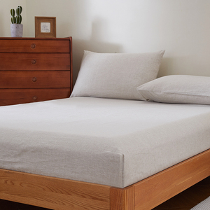 100% Tinh Khiết Pháp Linen Mưa Sương Linen Màu Sắc Tự Nhiên Giường Tấm Phẳng Nữ Hoàng Kích Thước 4Pcs Thiết Lập - Product Image 4