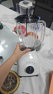 Procesador de alimentos eléctrico de doble taza de 1,5 l, molinillo de palo multifuncional, licuadora pequeña, fabricante de jugo, botón pulsador, uso doméstico, Plástico - Product Image 6