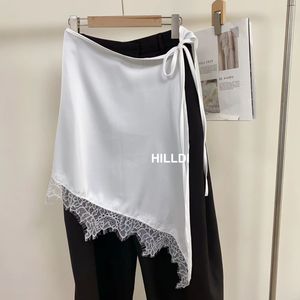 <span class=keywords><strong>Mini</strong></span>-<span class=keywords><strong>jupe</strong></span> d'<span class=keywords><strong>été</strong></span> haut de gamme en dentelle, style français, taille haute, anti-plis, design asymétrique, luxe léger - Product Image 4