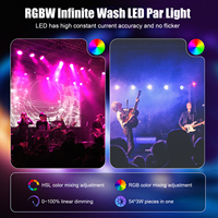 Sıcak Fırsat Fabrika Fiyatı 54x3W RGB LED Par Sahne Işıkları DMX512 Wash IP20 3200K-7800K Konser Düğün Parti Kulüp Bar Etkinlikleri Disko