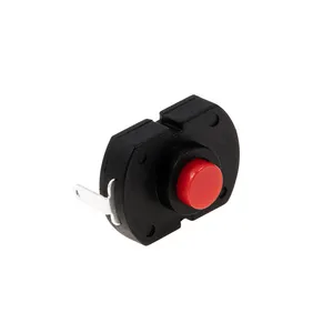 red 12V matrix pushbutton switch IP65, self-locking