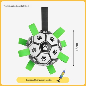 Pallone da Calcio per Cani con Linguette, Giocattolo Interattivo Resistente e Galleggiante per Cuccioli e Cani di Piccola e Media Taglia, Gioco da Esterno - Product Image 5
