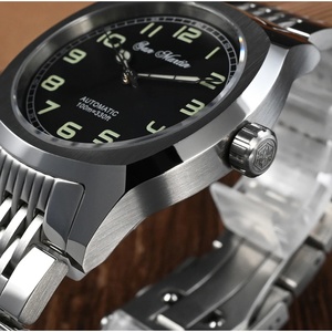 Montre de luxe pour homme San Martin SN0026-G-A, design original, carrée, vintage, sportive, style simple, montres de haute qualité, saphir - Product Image 4
