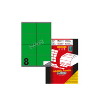 Lot de 10 boîtes de 100 feuilles d'étiquettes adhésives format A4 - Papier blanc à adhésif permanent pour entrepôt et bureau