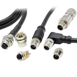 Connecteur Ethernet industriel M12 8 broches, code Y, montage sur panneau, aviation, mâle/femelle, contact en laiton, étanche IP67/IP68, 360° - Product Image 2