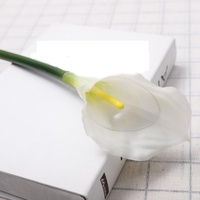 Qihao Harga Terbaik Bunga Calla Lily Artificial Real Touch Ukuran Besar 65CM untuk Dekorasi Tengah Meja Bunga Mewah Dekorasi Rumah