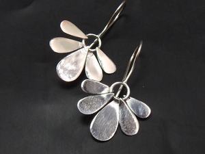 Pendientes de Plata de Ley 925 con Diseño de Flor, Joyería Fina Única, Estilo Aro Moderno, Regalo Unisex para Bodas y Fiestas, Nueva Llegada - Product Image 5